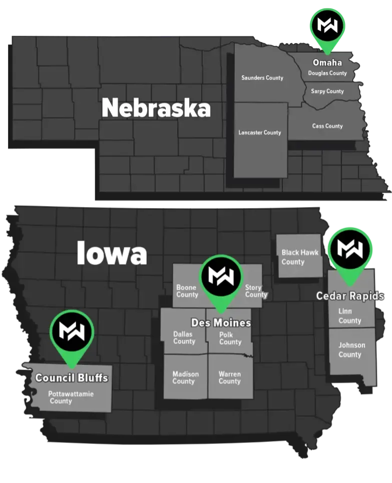 Service area maps